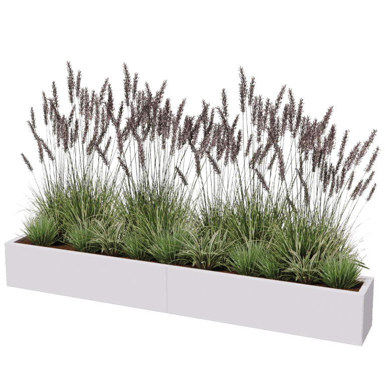 Jardinieră din oțel XXL - Dreptunghiular - 240 x 30 cm