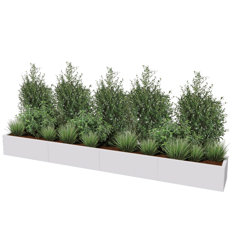 Jardinieră din oțel XXL - Dreptunghiular - 320 x 40 cm