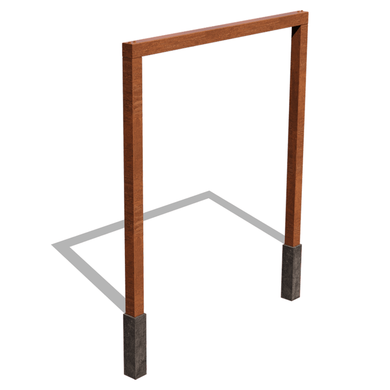 Pergolă din oțel corten - Drept - 250 x 230 cm