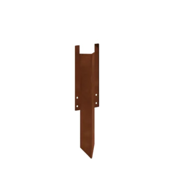 Țăruși de fixare din oțel corten - Înălțime separator de gazon 22 / 25 cm