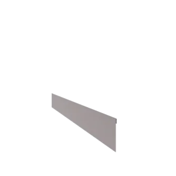 Separator de gazon din oțel galvanizat - Aplatizat - Înălțime 13 cm - 150 cm