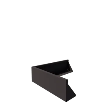 Zid de sprijin din oțel - Colț exterior - 100 x 100 x 30 cm - RAL7016 mat (gri antracit)