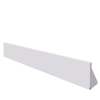 Zid de sprijin din oțel - Drept - 200 x 30 cm - RAL9010 mat (alb)
