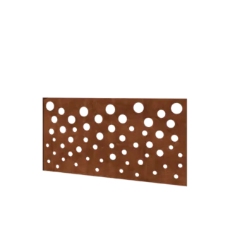 Gard din oțel corten H - Panou B - 120 x 63,3 cm