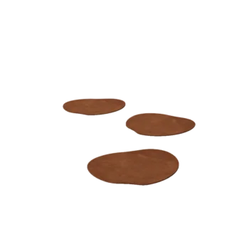 Pas japonez din oțel corten - Organic - 30 x 30 cm