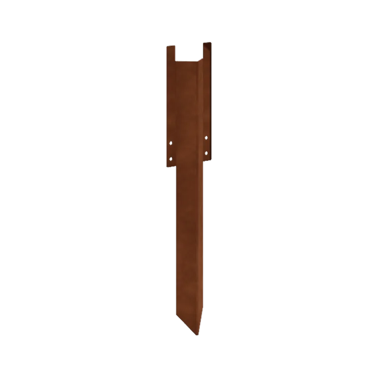 Țăruși de fixare din oțel corten - Înălțime separator de gazon 34 / 37,5 cm