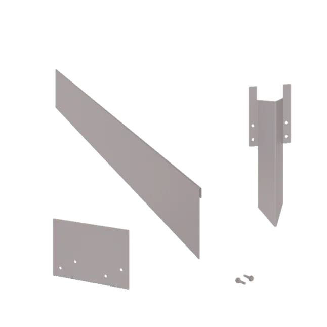 Separator de gazon din oțel galvanizat - Aplatizat - Înălțime 13 cm - Set complet 24 metri