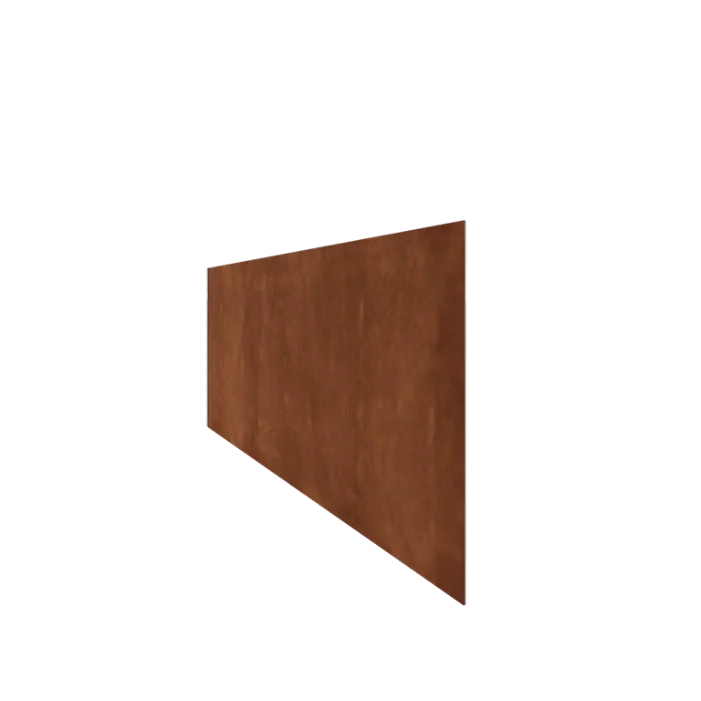 Separator de gazon din oțel corten - Drept - Înălțime 37,5 cm - 240 cm