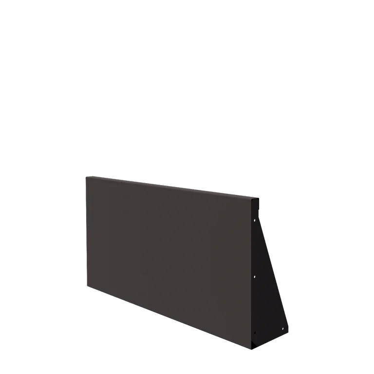 Zid de sprijin din oțel - Drept - 100 x 50 cm - Altă culoare RAL