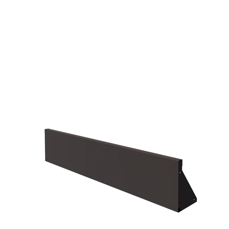 Zid de sprijin din oțel - Drept - 150 x 30 cm - RAL7016 mat (gri antracit)