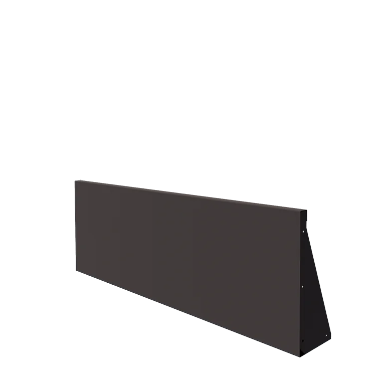 Zid de sprijin din oțel - Drept - 150 x 50 cm - Altă culoare RAL