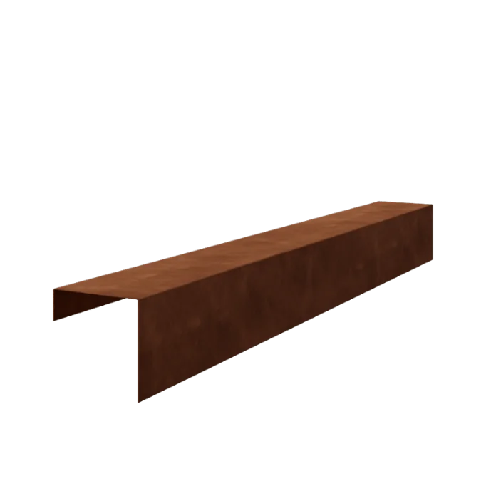 Profil U din oțel corten - 15 x 15 x 5 cm - 150 cm