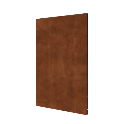 Panou decorativ din oțel corten - Bază - 120 x 6 x 190 cm