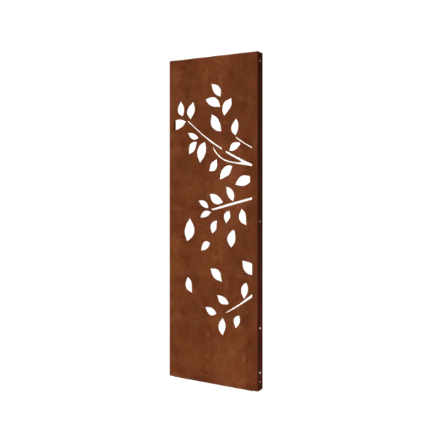 Panou decorativ din oțel corten - Copac - Partea 1 - 60 x 6 x 190 cm