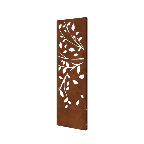 Panou decorativ din oțel corten - Copac - Partea 2 - 60 x 6 x 190 cm