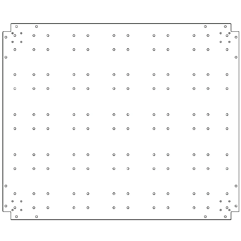Placă de bază din oțel galvanizat - 100 x 120 cm