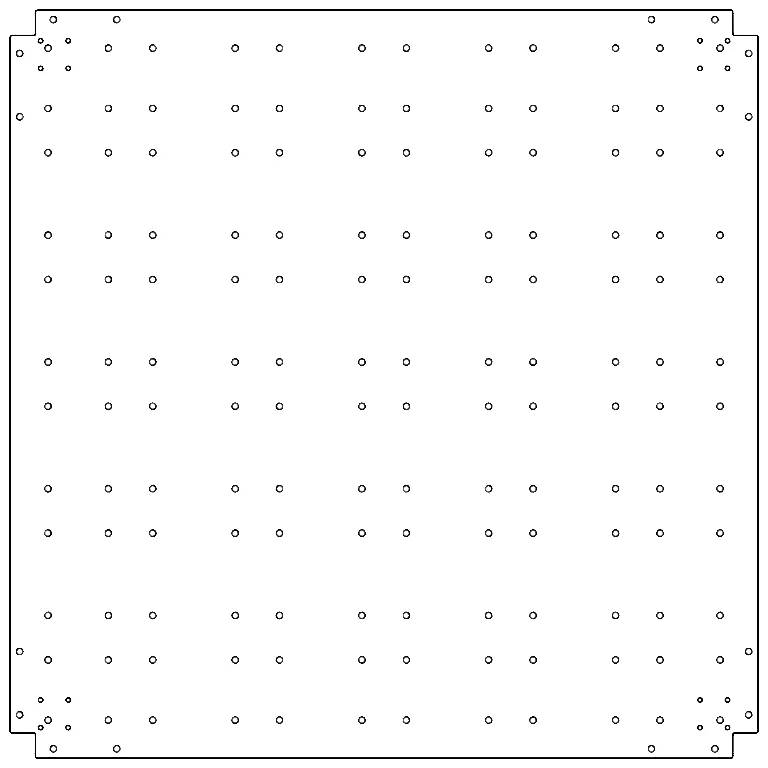 Placă de bază din oțel galvanizat - 120 x 120 cm