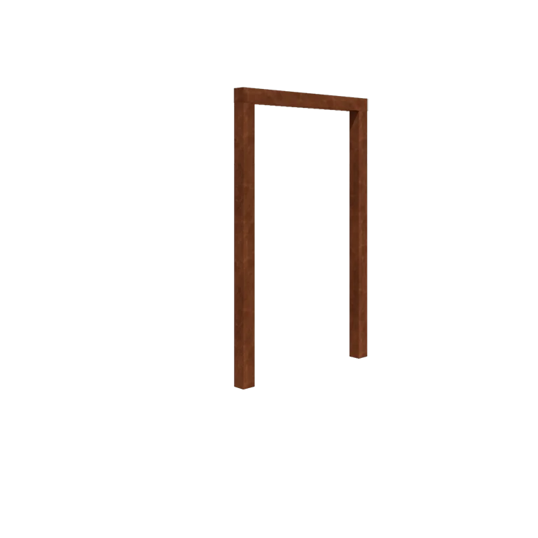 Pergolă din oțel corten - Drept - 150 x 230 cm - Fără bază de beton