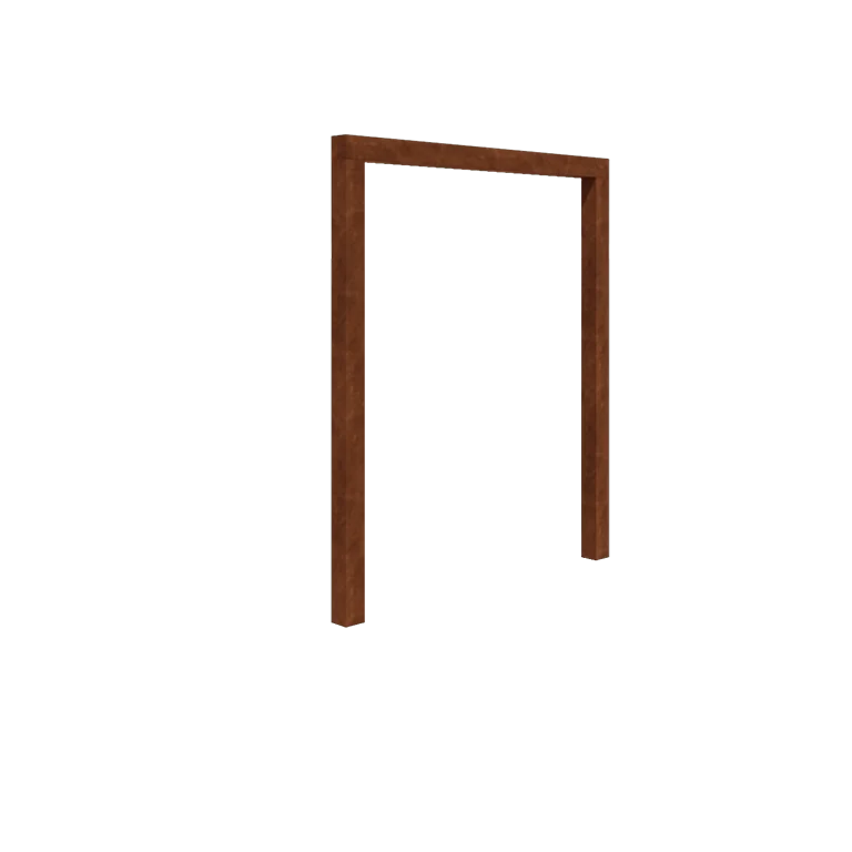 Pergolă din oțel corten - Drept - 200 x 230 cm - Fără bază de beton