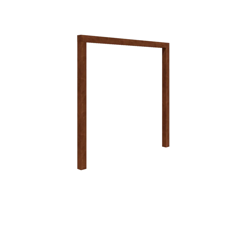 Pergolă din oțel corten - Drept - 250 x 230 cm - Fără bază de beton