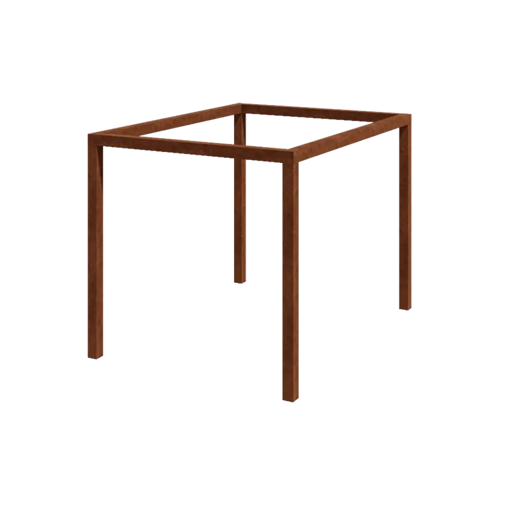 Pergolă din oțel corten - Dreptunghiular - 324 x 250 x 230 cm - Fără bază de beton