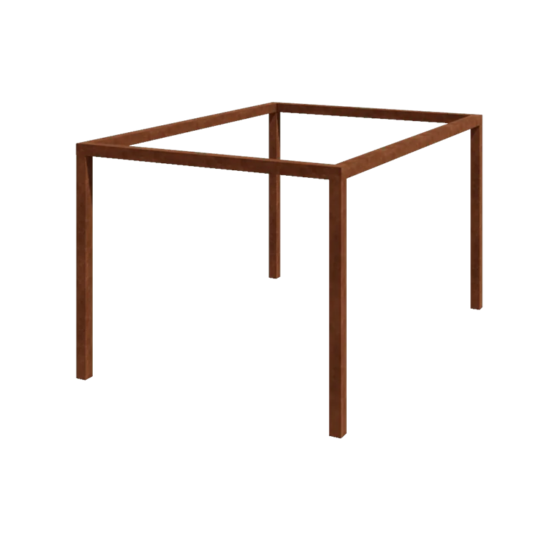 Pergolă din oțel corten - Dreptunghiular - 424 x 300 x 230 cm - Fără bază de beton