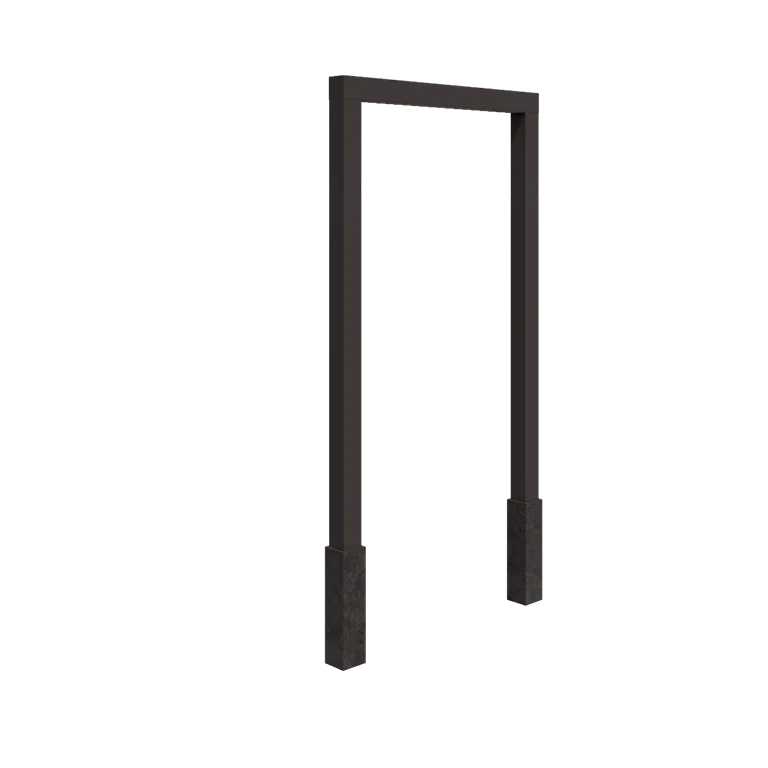 Pergolă din oțel - Drept - 200 x 230 cm - Altă culoare RAL - Cu bază de beton
