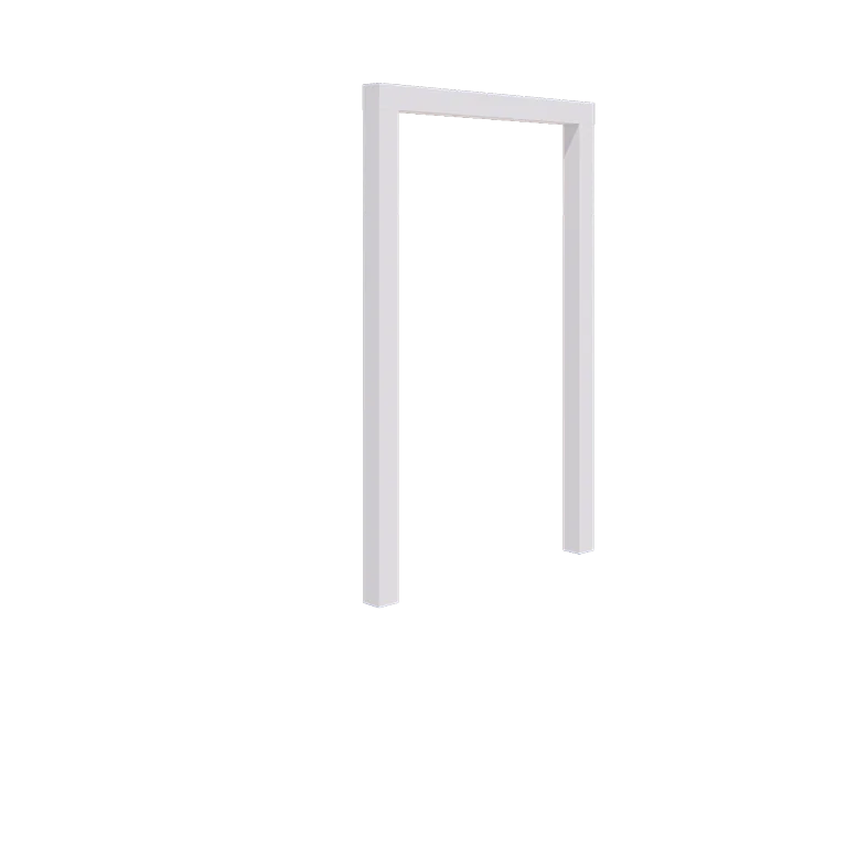 Pergolă din oțel - Drept - 150 x 230 cm - RAL9010 mat (alb) - Fără bază de beton
