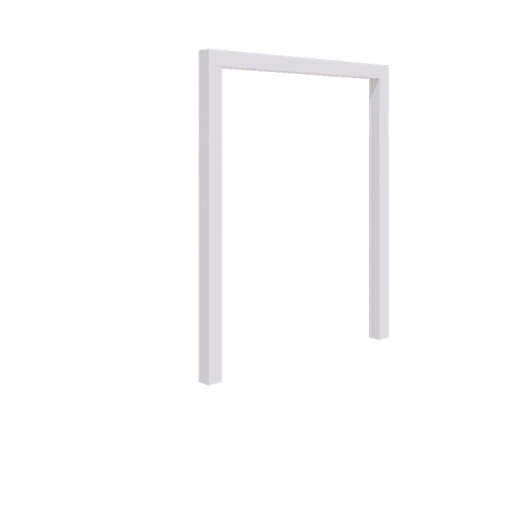 Pergolă din oțel - Drept - 200 x 230 cm - RAL9010 mat (alb) - Fără bază de beton