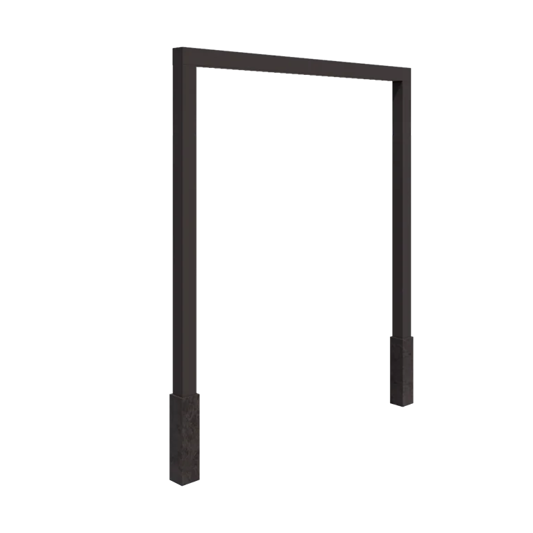 Pergolă din oțel - Drept - 250 x 230 cm - Altă culoare RAL - Cu bază de beton