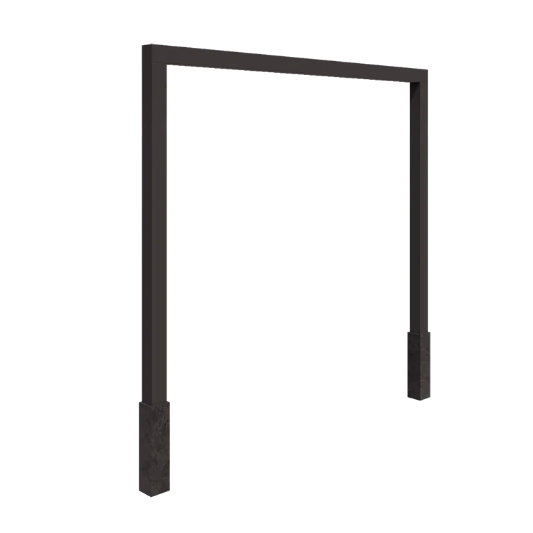 Pergolă din oțel - Drept - 300 x 230 cm - Altă culoare RAL - Cu bază de beton