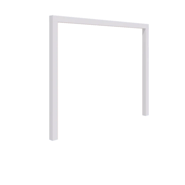 Pergolă din oțel - Drept - 300 x 230 cm - RAL9010 mat (alb) - Fără bază de beton