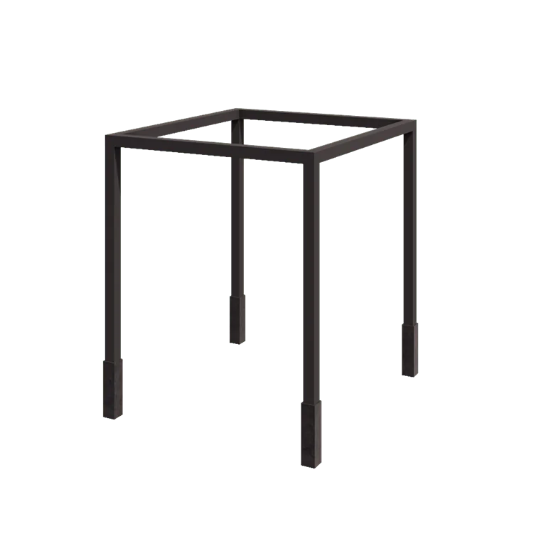 Pergolă din oțel - Pătrat - 274 x 250 x 230 cm - RAL7016 mat (gri antracit) - Cu bază de beton