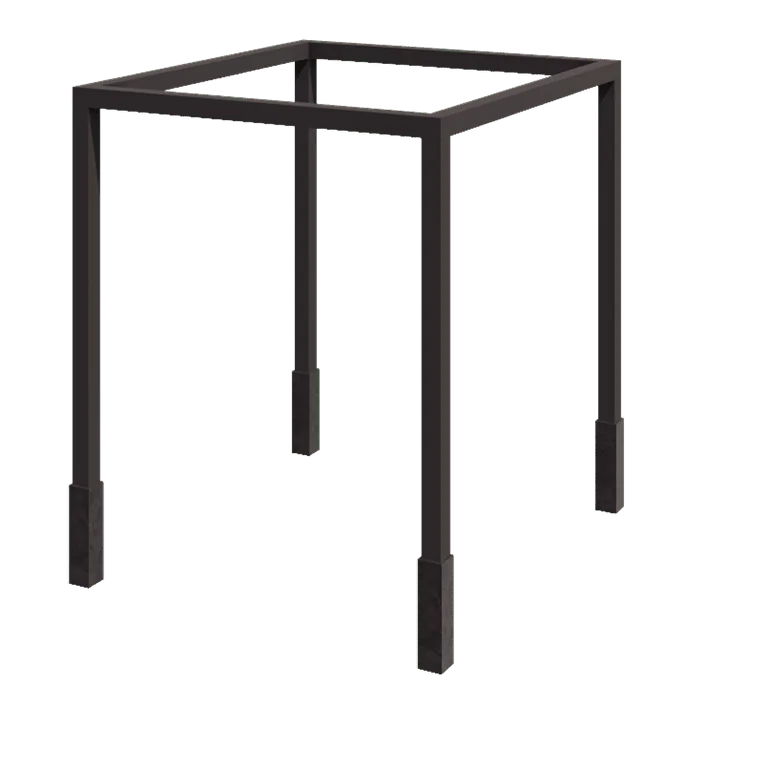 Pergolă din oțel - Pătrat - 274 x 250 x 230 cm - Altă culoare RAL - Cu bază de beton