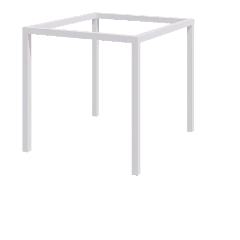 Pergolă din oțel - Pătrat - 274 x 250 x 230 cm - RAL9010 mat (alb) - Fără bază de beton