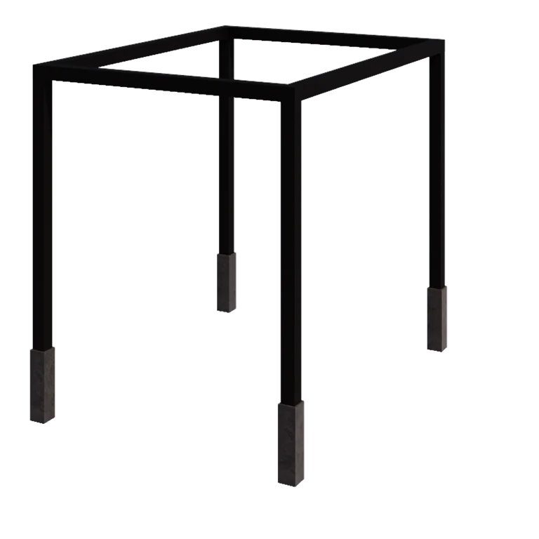 Pergolă din oțel - Dreptunghiular - 324 x 250 x 230 cm - RAL9005 mat (negru) - Cu bază de beton