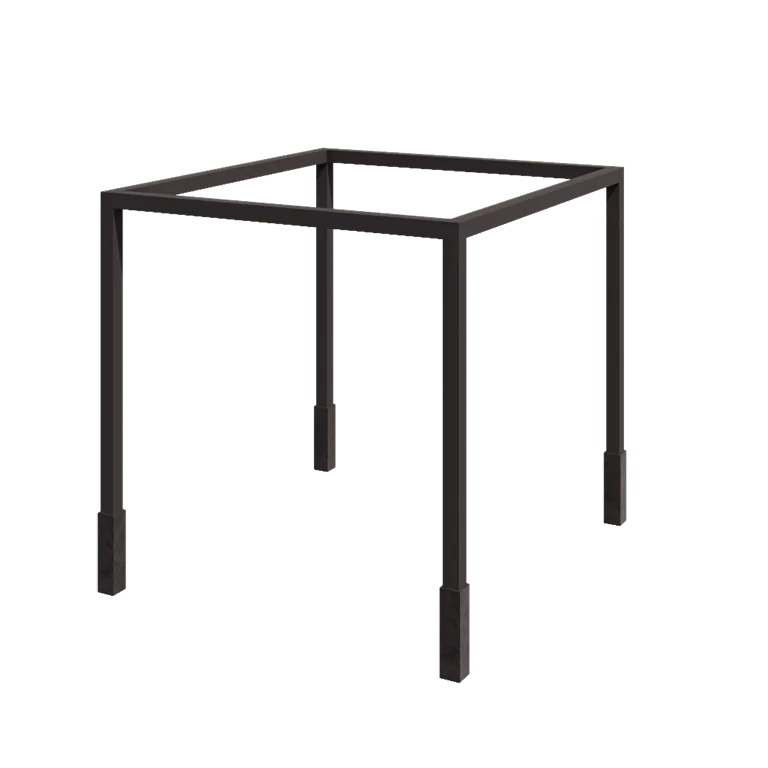 Pergolă din oțel - Pătrat - 324 x 300 x 230 cm - RAL7016 mat (gri antracit) - Cu bază de beton