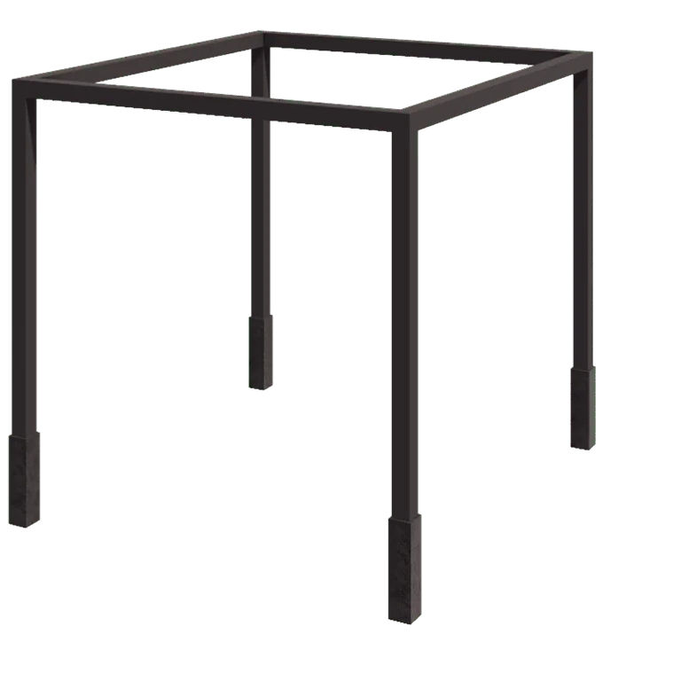 Pergolă din oțel - Pătrat - 324 x 250 x 230 cm - Altă culoare RAL - Cu bază de beton
