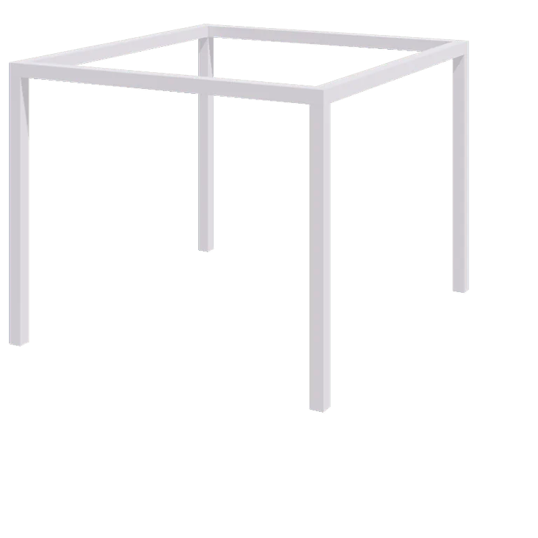 Pergolă din oțel - Pătrat - 324 x 300 x 230 cm - RAL9010 mat (alb) - Fără bază de beton