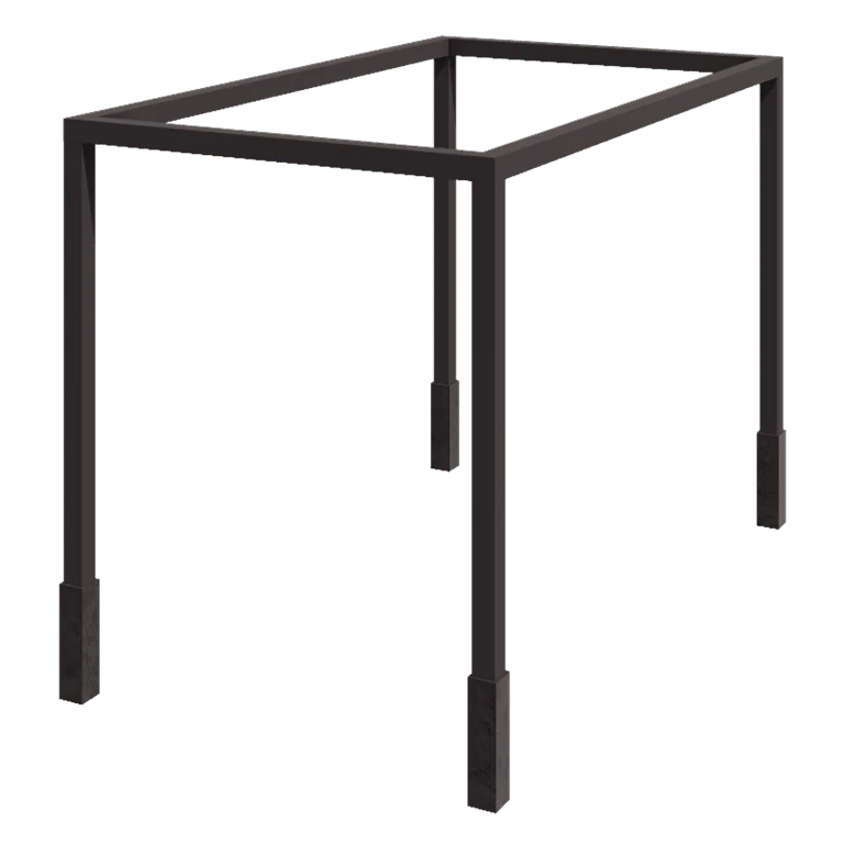 Pergolă din oțel - Pătrat - 424 x 250 x 230 cm - Altă culoare RAL - Cu bază de beton