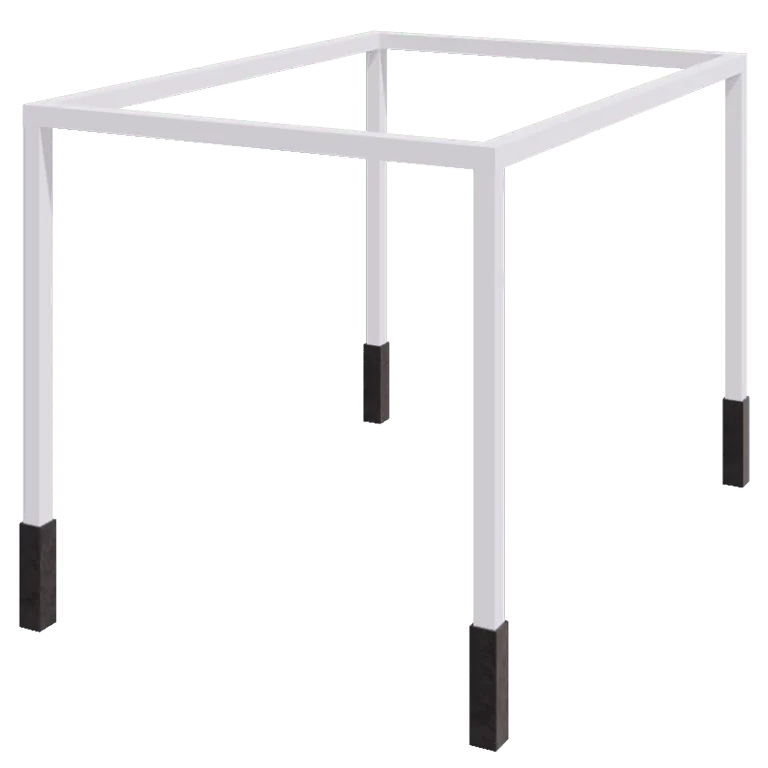Pergolă din oțel - Dreptunghiular - 424 x 300 x 230 cm - RAL9010 mat (alb) - Cu bază de beton