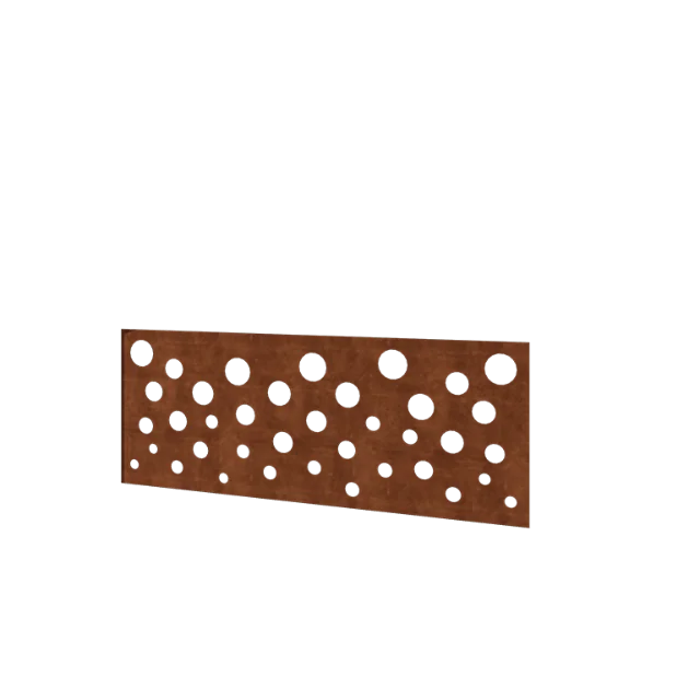 Gard din oțel corten H - Panou B - 120 x 47,5 cm