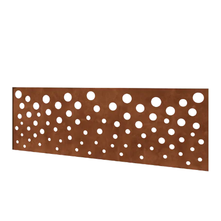 Gard din oțel corten H - Panou B - 180 x 63,3 cm