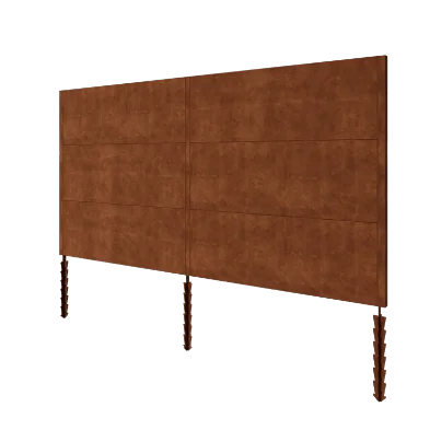 Gard din oțel corten H3 - Set complet - 378 x 6 x 190 cm