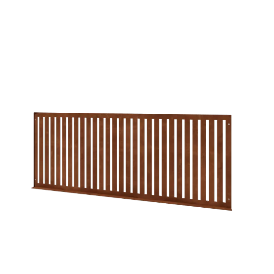 Gard decorativ din oțel corten S - Panou - 149 x 3 x 60 cm