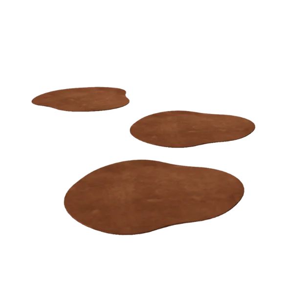 Pas japonez din oțel corten - Organic - 50 x 50 cm