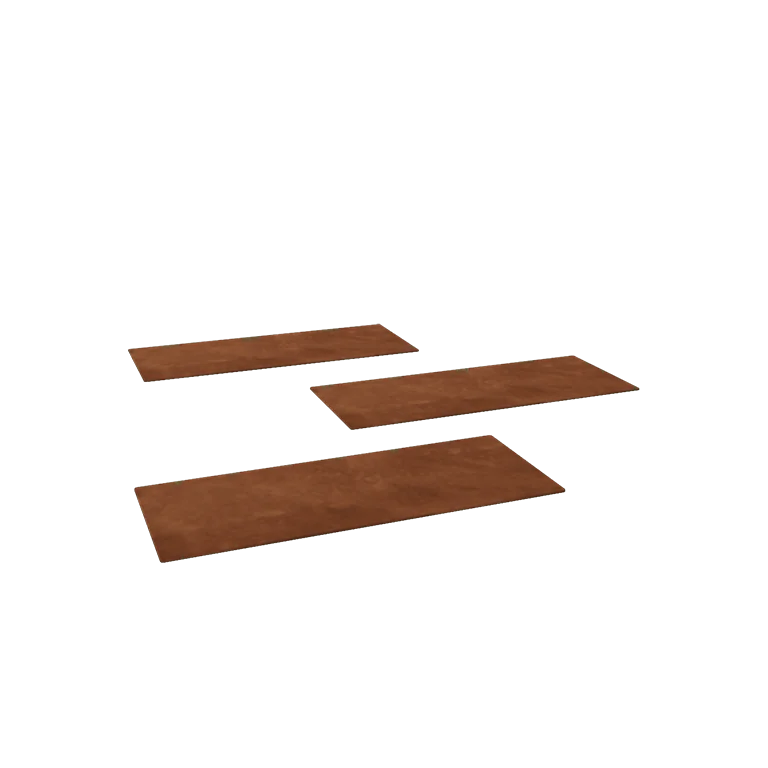 Pas japonez din oțel corten - Dreptunghiular - 60 x 25 cm