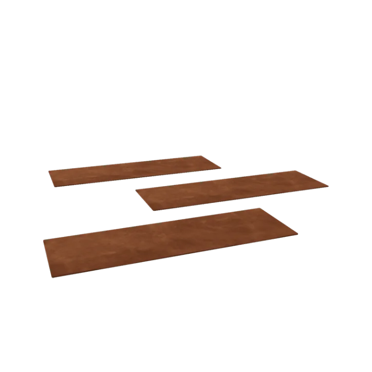 Pas japonez din oțel corten - Dreptunghiular - 75 x 25 cm